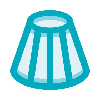 Kek simgesi ve vektör illüstrasyonu beyaz arkaplanda izole edildi 