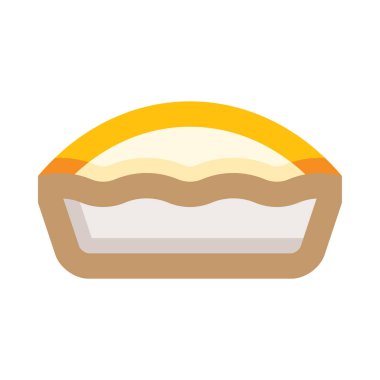 turta simgesi, vektör illüstrasyonu beyaz arkaplanda izole edildi 