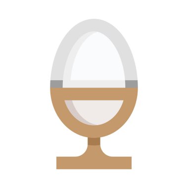 Kahvaltı simgesi, vektör illüstrasyonu beyaz arkaplanda izole edildi 