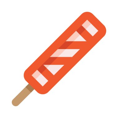 dondurma simgesi, vektör çizimi beyaz arkaplanda izole edildi 