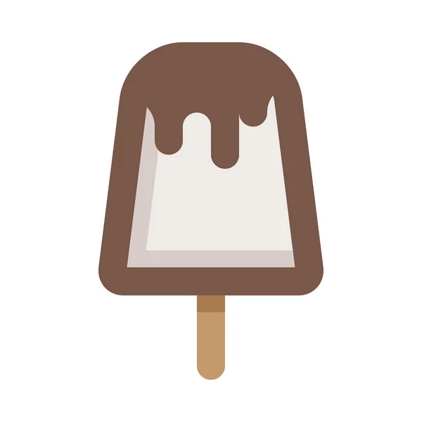 Ice Cream Icon Vector Illustration Isolated White Background — Stock Vector