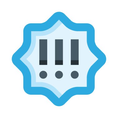 Tanıtım simgesi ve vektör illüstrasyonu beyaz arkaplanda izole edildi 