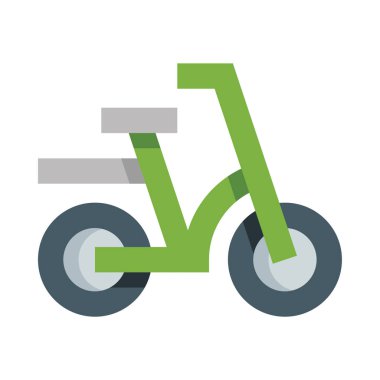 Bisiklet web simgesi, beyaz arkaplanda izole edilmiş basit vektör illüstrasyonu 