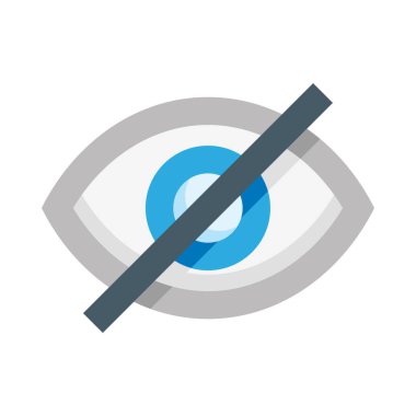 Eye web icon, simple vector illustration isolated on white background  
