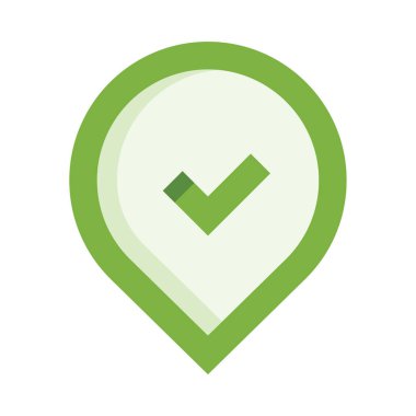 coğrafi ağ simgesini, beyaz arkaplanda izole edilmiş basit vektör illüstrasyonunu kontrol et 