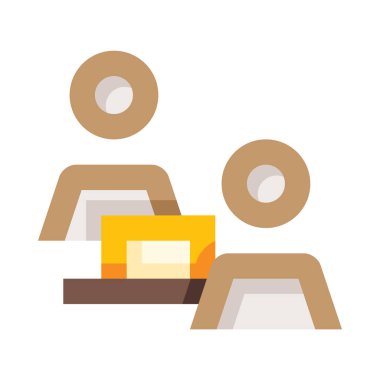 service web icon, simple vector illustration isolated on white background  