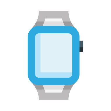 Smartwatch web simgesi, basit vektör illüstrasyonu
