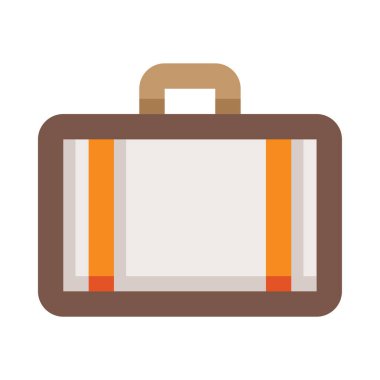 Suitcase web icon, simple vector illustration isolated on white background  