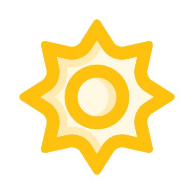 Güneş Ağı simgesi, beyaz arkaplanda izole edilmiş basit vektör illüstrasyonu  