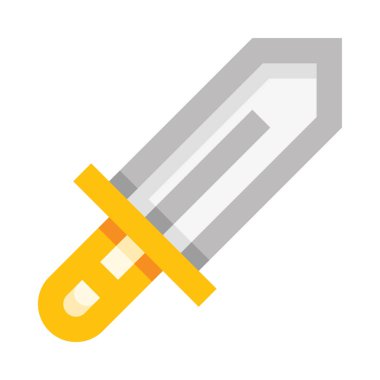 Sword web icon, simple vector illustration isolated on white background  