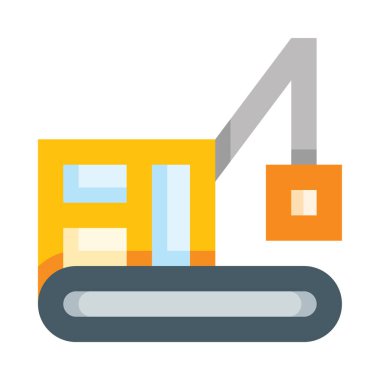 Traktör web simgesi, basit vektör illüstrasyonu beyaz arkaplanda izole edildi  