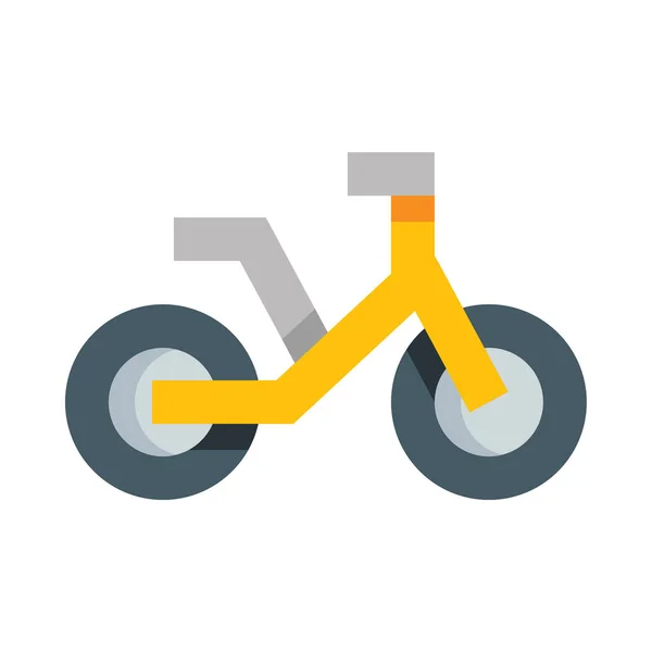 Bicycle Web Icon Simple Vector Illustration Isolated White Background — Stock Vector
