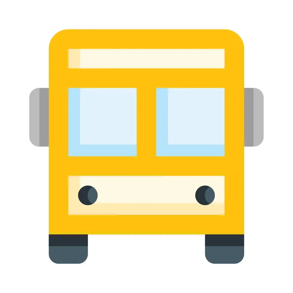 Bus Web Icoon Eenvoudige Vector Illustratie — Stockvector