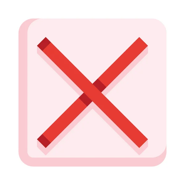Cancel Web Icon Simple Vector Illustration Isolated White Background — Archivo Imágenes Vectoriales