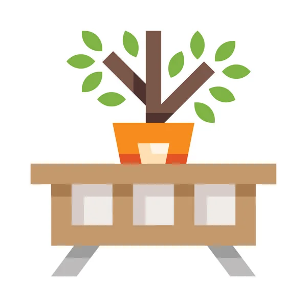 Icono Web Muebles Ilustración Vectorial Simple Aislado Sobre Fondo Blanco — Vector de stock