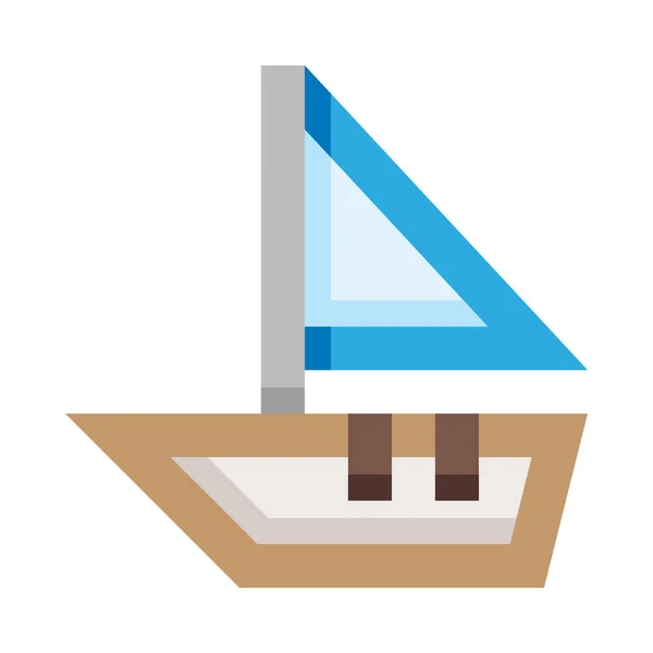 Boat Web Icon Simple Vector Illustration — Stock Vector