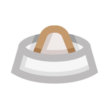 Beyaz arkaplanda izole edilmiş yalak ağ simgesi, basit vektör illüstrasyonu 