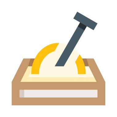 beyaz arkaplanda izole edilmiş oyun alanı web simgesi, basit vektör illüstrasyonu 