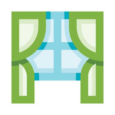 beyaz arkaplanda izole pencere web simgesi, basit vektör illüstrasyonu 