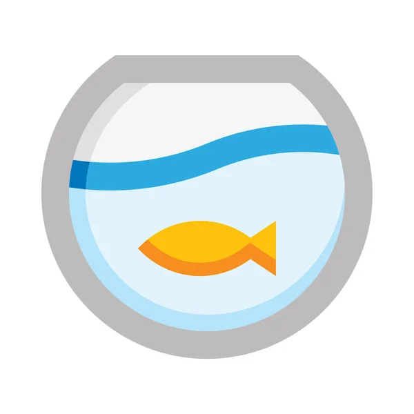 Aquarium Web Icoon Geïsoleerd Witte Achtergrond Eenvoudige Vector Illustratie — Stockvector