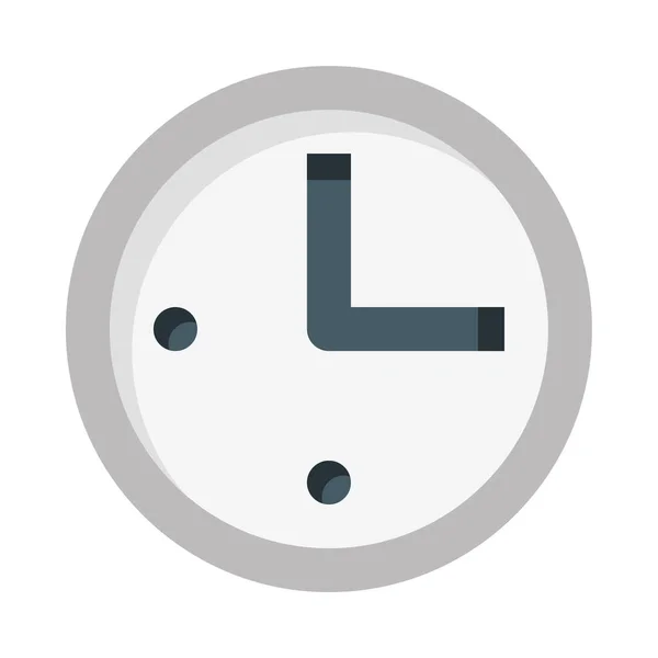 白い背景に隔離された時計のウェブアイコン シンプルなベクトルイラスト — ストックベクタ