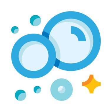 köpük ağ simgesi, basit vektör illüstrasyonu  