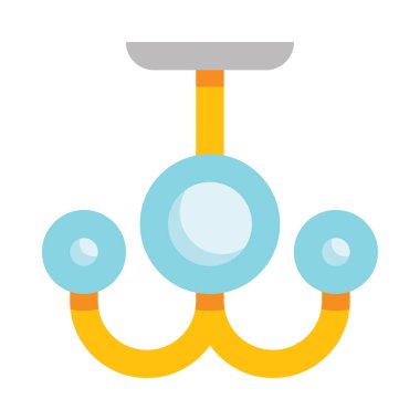 Avize ağ simgesi, basit vektör illüstrasyonu  