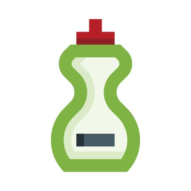 Deterjan web simgesi, basit vektör illüstrasyonu  