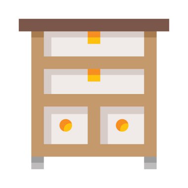 Dresser web simgesi, basit vektör illüstrasyonu  