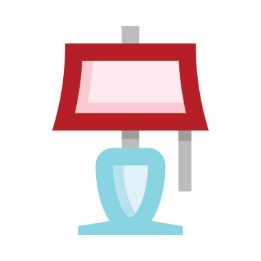 Abajur ağ simgesi, basit vektör illüstrasyonu  