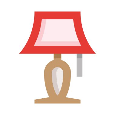 Abajur ağ simgesi, basit vektör illüstrasyonu  