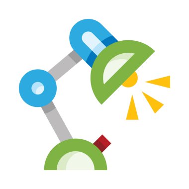 tablo lambası web simgesi, basit vektör illüstrasyonu  