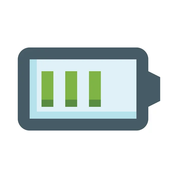 Batterij Web Icoon Eenvoudige Vector Illustratie — Stockvector