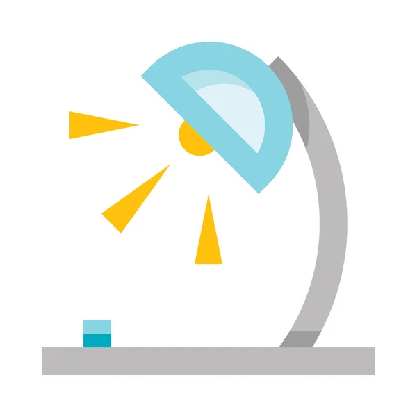 Веб Значок Настільної Лампи Проста Векторна Ілюстрація — стоковий вектор