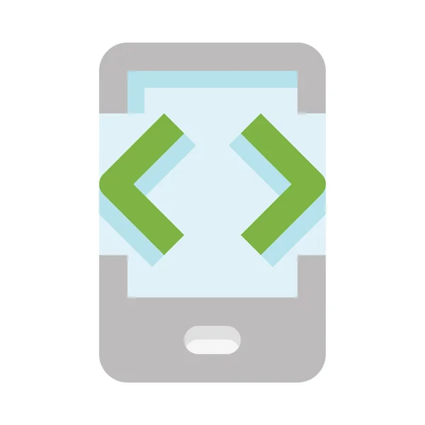 Ikona Smartfona Web Prosty Wektor Ilustracji — Wektor stockowy