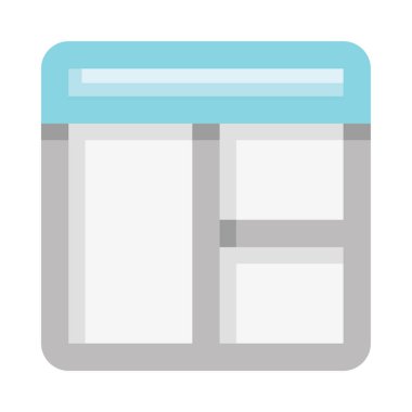 tarayıcı web simgesi, basit vektör illüstrasyonu 