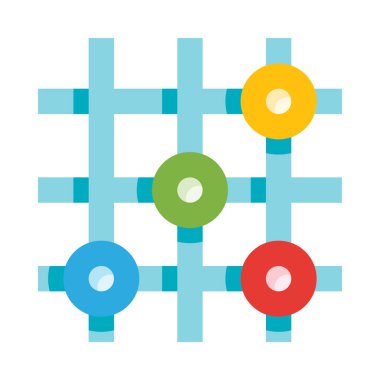 Diyagram web simgesi, basit vektör illüstrasyonu 