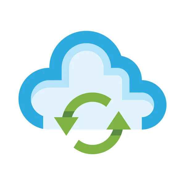 Database Cloud Web Icon Simple Vector Illustration — Stock Vector
