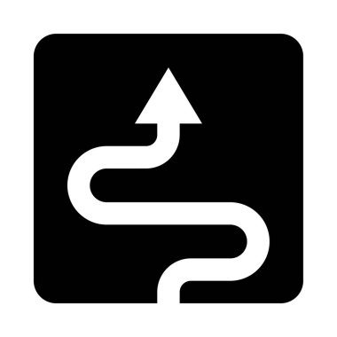 ok web simgesi, basit vektör illüstrasyonu beyaz arkaplanda izole edildi