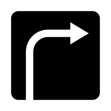 ok web simgesi, basit vektör illüstrasyonu beyaz arkaplanda izole edildi