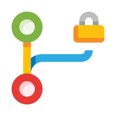 şema web simgesi, basit vektör çizimi beyaz arkaplanda izole edildi