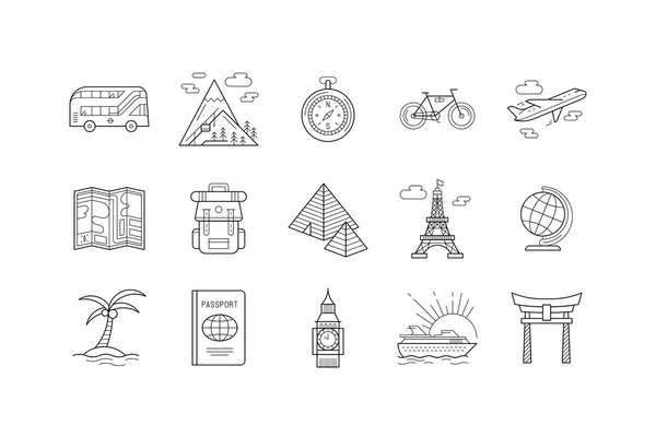 Landen icons set — Stockvector