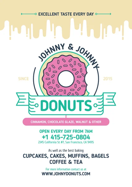 Vintage Donuts Poster