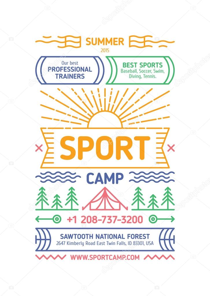 Sport Camp Poster