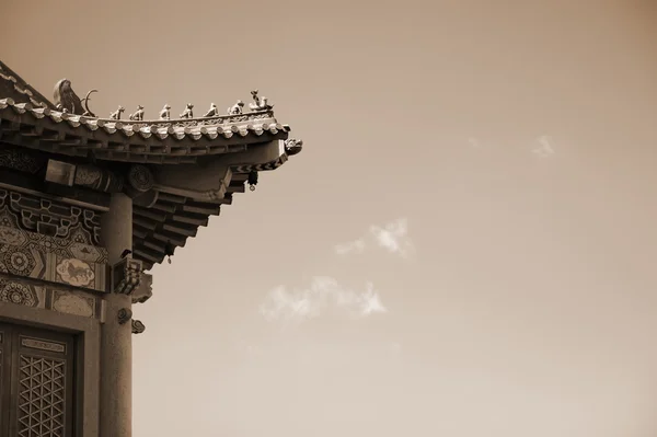 Templo telhado — Fotografia de Stock