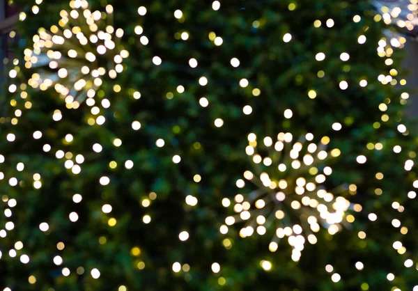 Background Christmas Tree Blurred Lights Bokeh — Stock Photo, Image