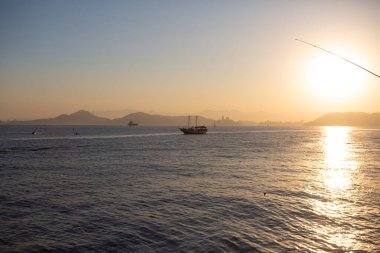 Hafta sonu için Santos 'ta öğleden sonra çeşitli boş zamanlarında..