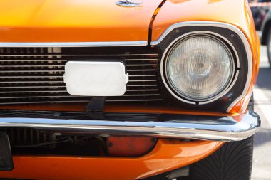 Santos, Brezilya. 22 Ağustos 2021. 1974 model Maverick GT 'nin ön yüzü.