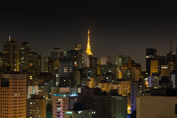 Sao paulo bei Nacht, Brasilien — Stockfoto