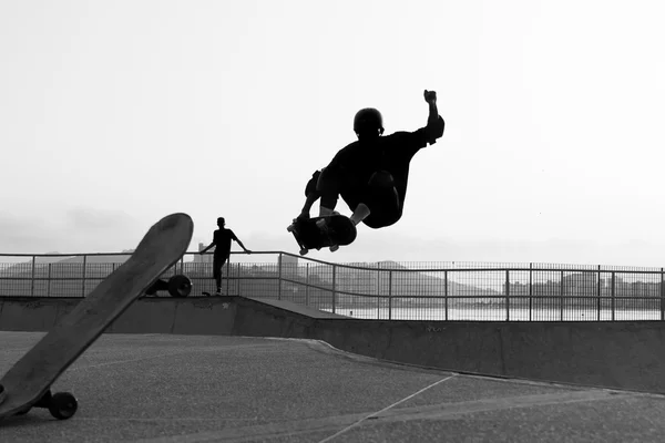 Skateboarder playing Royalty Free Stock Photos